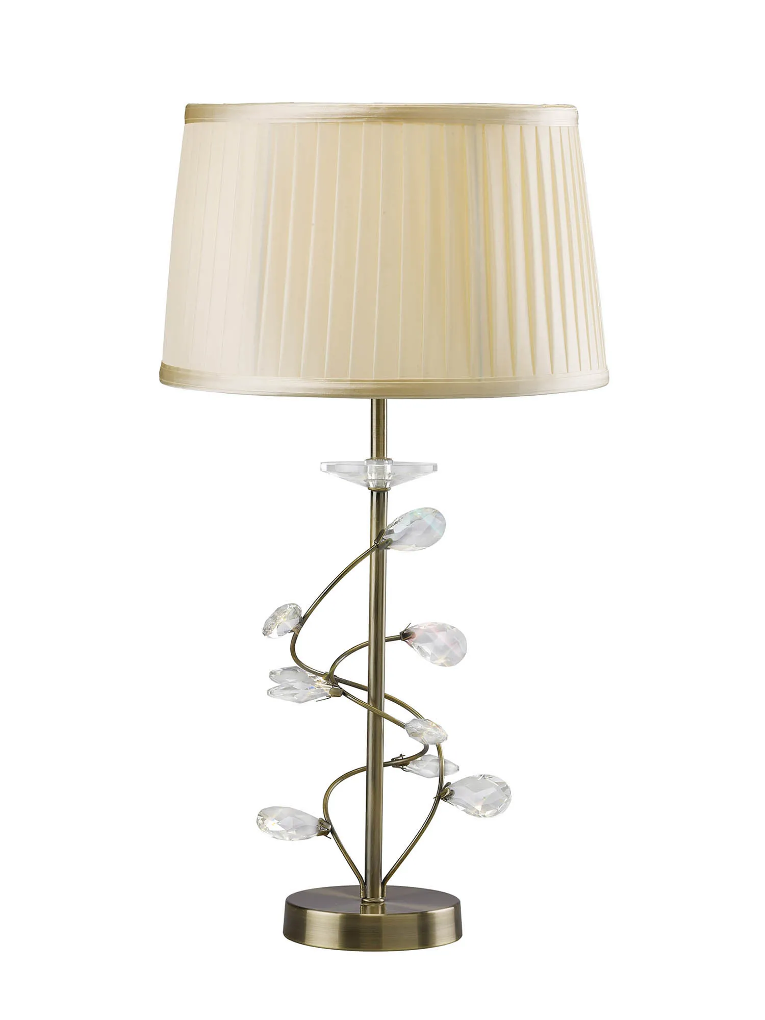 Willow Crystal Table Lamps Diyas Shaded Table Lamps